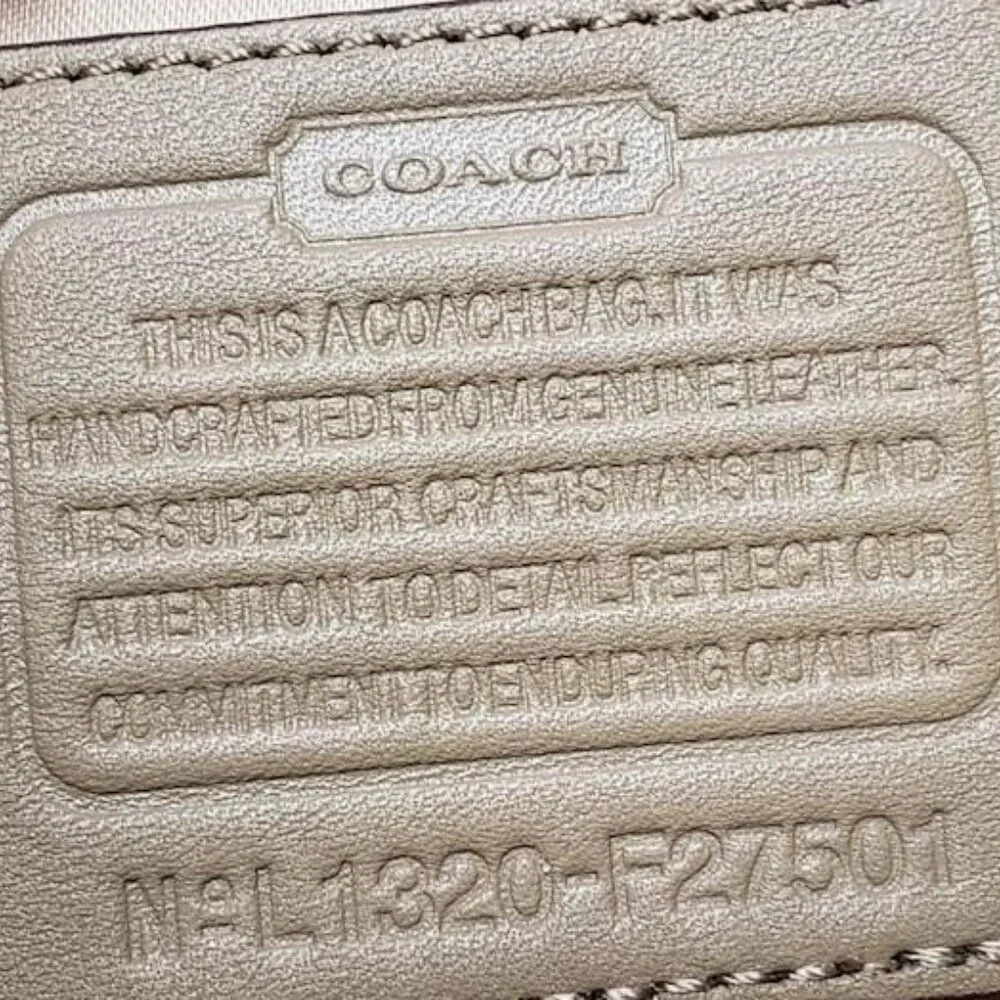 Coach Campbell Exotic Snakeskin Embossed Leather Small Flap Satchel Bag - Picture 5 of 8